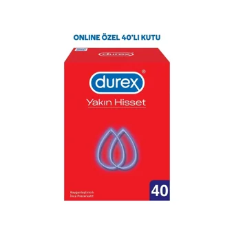 Durex Yakın Hisset İnce Prezervatif 40'lı