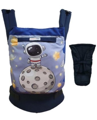 Solomombaby Astronot Bel Destekli Mavi Sling