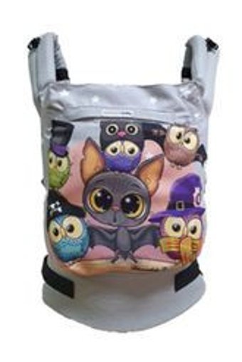 Solomombaby Bahar Çiçekleri Bel Destekli Siyah Sling