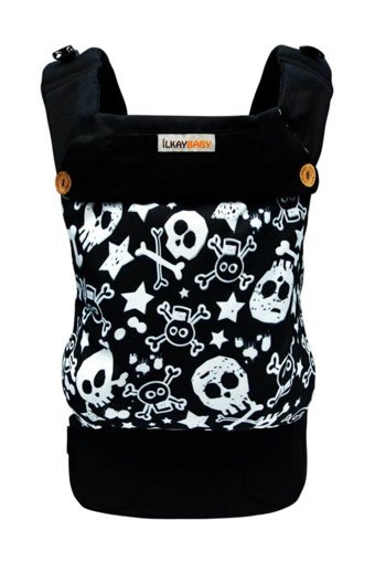 İlkay Baby İskeletler Bel Destekli Siyah Sling