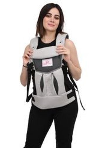 Solomombaby Puantiyeli Bel Destekli Siyah Sling