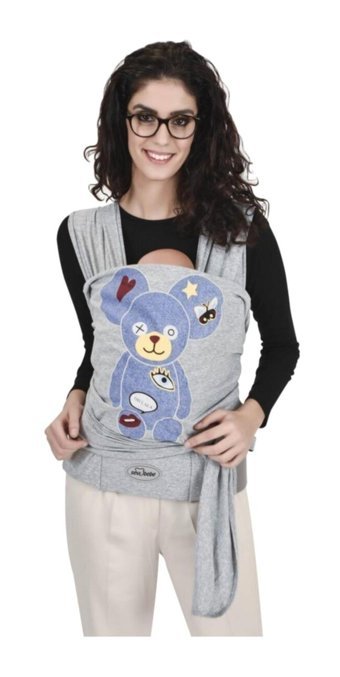 Sevi Bebe Bel Destekli Gri Sling