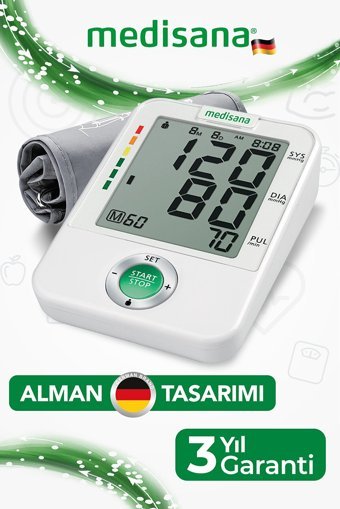 Medisana 99143 3 Kullanıcı 240 Ölçüm Hafızalı Konuşan Dijital Koldan Tam Otomatik Tansiyon Aleti