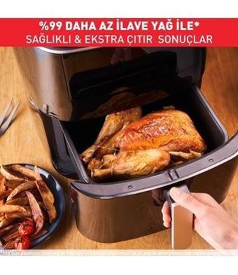 Tefal Easy Fry Grill and Steam XXL (FW2018) Airfryer 6.5 lt Tek Hazneli Izgara Yapan Yağsız Sıcak Hava Fritözü Siyah