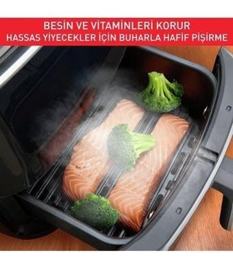 Tefal Easy Fry Grill and Steam XXL (FW2018) Airfryer 6.5 lt Tek Hazneli Izgara Yapan Yağsız Sıcak Hava Fritözü Siyah