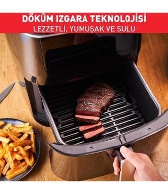 Tefal Easy Fry Grill and Steam XXL (FW2018) Airfryer 6.5 lt Tek Hazneli Izgara Yapan Yağsız Sıcak Hava Fritözü Siyah