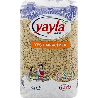 Yayla Yeşil Mercimek 2x1 kg