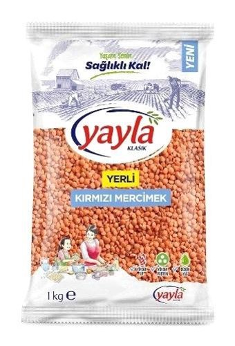 Yayla Yerli Kırmızı Mercimek 12x1 kg