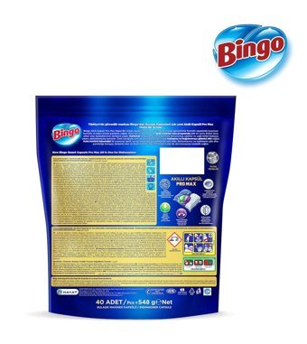 Bingo Akıllı Kapsül Pro Max Tablet Bulaşık Makinesi Deterjanı 40 Adet