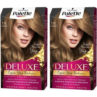 Palette Deluxe 7-0 Kumral Amonyaksız Krem Saç Boyası 2x60 ml