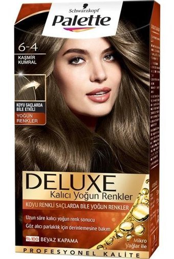 Palette Deluxe 6-4 Kaşmir Kumral Krem Saç Boyası 4x50 ml