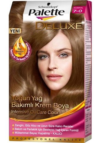 Palette Deluxe 7-0 Kumral Amonyaksız Krem Saç Boyası 4x60 ml