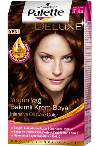 Palette Deluxe 3-65 Çikolata Kahve Krem Saç Boyası 4x50 ml