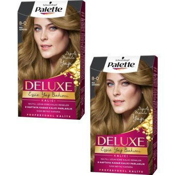 Palette Deluxe 8-0 Bal Köpüğü Amonyaksız Krem Saç Boyası 2x60 ml