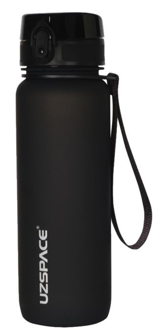 Uzspace Siyah Plastik Matara 800 ml