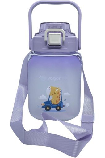 Vagonlife Vgn2275 Pipetli Mor Plastik Okul Çocuk Matara 1.1 lt