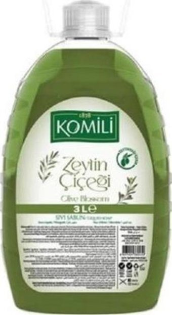 Komili Zeytin Çiçeği Alkolsüz Parabensiz Nemlendiricili 24'lü 3 lt Sıvı Sabun