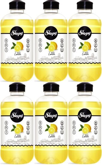 Sleepy Limon Alkolsüz Vegan Parabensiz Organik Nemlendiricili 6'lı 1.5 lt Sıvı Sabun