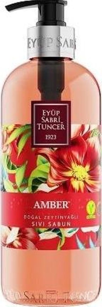 Eyüp Sabri Tuncer Amber Alkolsüz Vegan Parabensiz Organik Nemlendiricili 4'lü 500 ml Sıvı Sabun