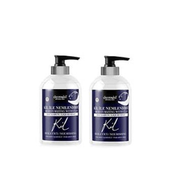 Dermokil Naturel Skin Kil Alkolsüz Antibakteriyel Vegan Parabensiz Organik Nemlendiricili 2'li 500 ml Sıvı Sabun