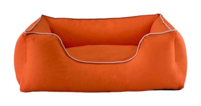 Pet Comfort Yıkanabilir Orta Irk İç-Dış Mekan Köpek Yatağı Turuncu