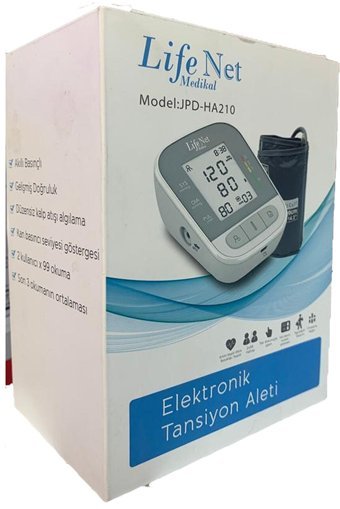 Life Net Jpd-Ha210 2 Kullanıcı 198 Ölçüm Hafızalı Konuşan Dijital Koldan Tam Otomatik Tansiyon Aleti