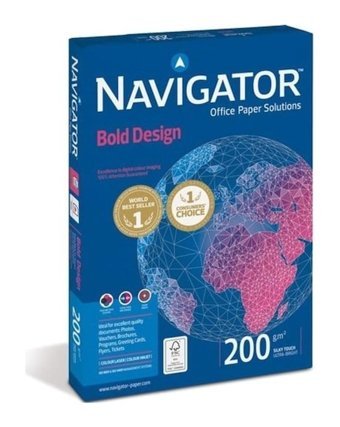 Navigator Bold Design A4 200 gr 150 Yaprak 1 Top Beyaz Fotokopi Kağıdı