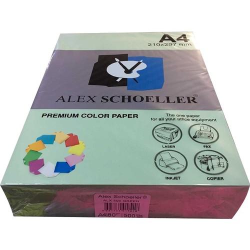 Alex Schoeller ALX 590 A4 80 gr 500 Yaprak 1 Top Yeşil Fotokopi Kağıdı