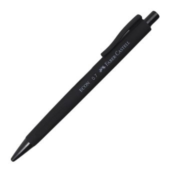 Faber-Castell Econ Urban Silgili Plastik Metalik Siyah 0.7 mm Uçlu Versatil Kalem