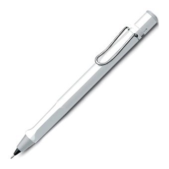 Lamy Safari 119B Silgili Plastik Metalik Beyaz 0.5 mm Uçlu Versatil Kalem