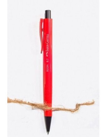 Faber-Castell Econ Silgili Plastik Neon Kırmızı 0.7 mm Uçlu Versatil Kalem
