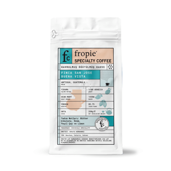 Fropie Orta İçim Bitter Çikolata Aromalı Guatemala Arabica Öğütülmüş Filtre Kahve 250 gr
