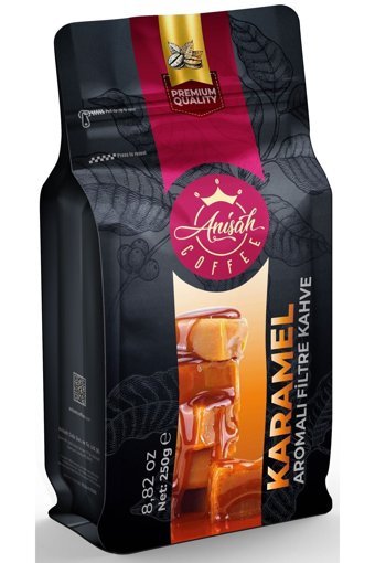 Anisah Coffee Kağıt Filtre Karamel Aromalı Öğütülmüş Filtre Kahve 250 gr