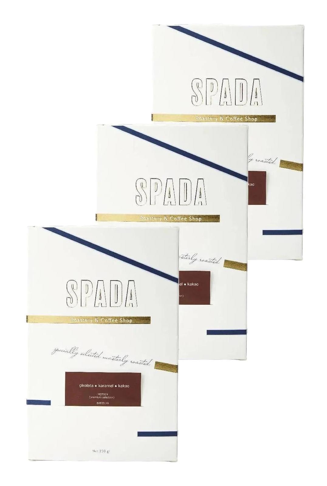 Spada Natural Kakao Aromalı Brezilya Arabica Çekirdek Filtre Kahve 3x250 gr