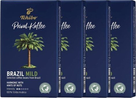 Tchibo Sade Brezilya Arabica Öğütülmüş Filtre Kahve 4x250 gr
