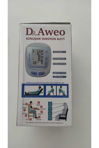 Dr. Aweo Dbp-1312 1 Kullanıcı 120 Ölçüm Hafızalı Konuşan Dijital Koldan Tam Otomatik Tansiyon Aleti