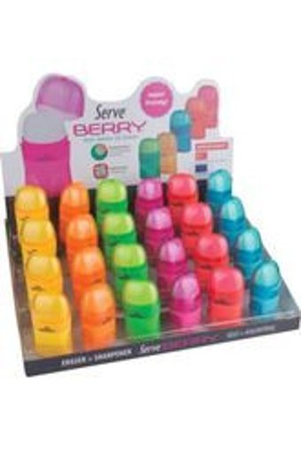 Serve Berry24Dp Manuel Plastik Kalemtıraş 24 Adet