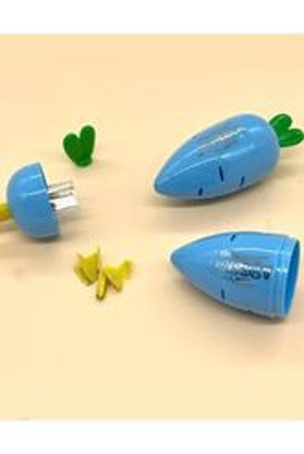 Kağıt Gemi Dükkan Havuç Manuel Plastik Kalemtıraş Mor