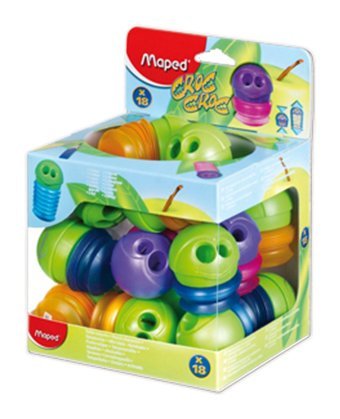 Maped 501700 Croc Croc Manuel Plastik Kalemtıraş Metalik 18 Adet