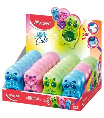 Maped 049113 Mini Cute Manuel Plastik Kalemtıraş Sarı 24 Adet