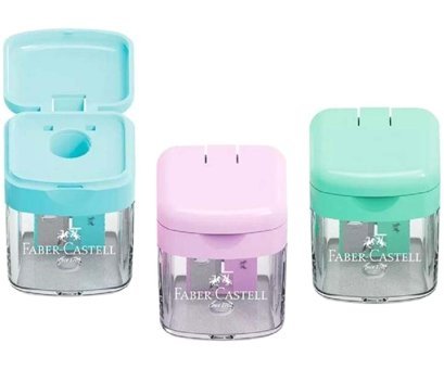 Faber-Castell Mini Box Manuel Plastik Kalemtıraş 3 Adet