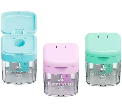 Faber-Castell Mini Box Manuel Plastik Kalemtıraş 3 Adet