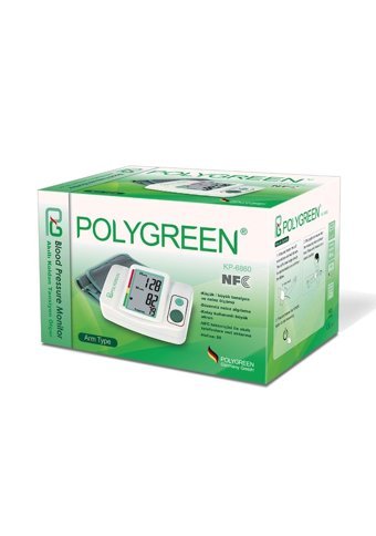Polygreen Kp-6860 1 Kullanıcı 85 Ölçüm Hafızalı Dijital Koldan Tam Otomatik Tansiyon Aleti