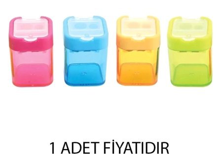 Südor K-T09 Kapaklı Manuel Plastik Kalemtıraş Siyah