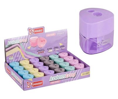 Mikro 1008 Manuel Plastik Kalemtıraş Gri