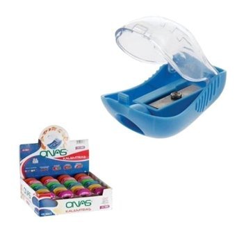 Onas NS-808 Kapaklı Manuel Plastik Kalemtıraş 6 Adet