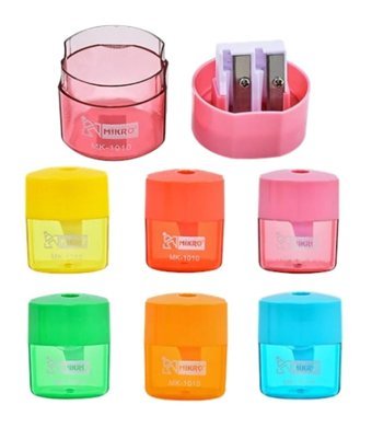 Mikro MK-1010-24 Manuel Plastik Kalemtıraş Pembe 5 Adet