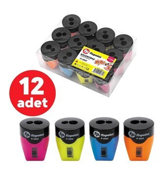 Fixpoint P-2364 Manuel Plastik Kalemtıraş Turuncu 12 Adet