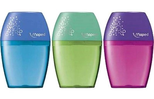Maped Shaker Manuel Plastik Kalemtıraş Beyaz 3 Adet