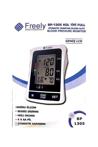 Freely Bp-1305 2 Kullanıcı 120 Ölçüm Hafızalı Dijital Koldan Tam Otomatik Tansiyon Aleti